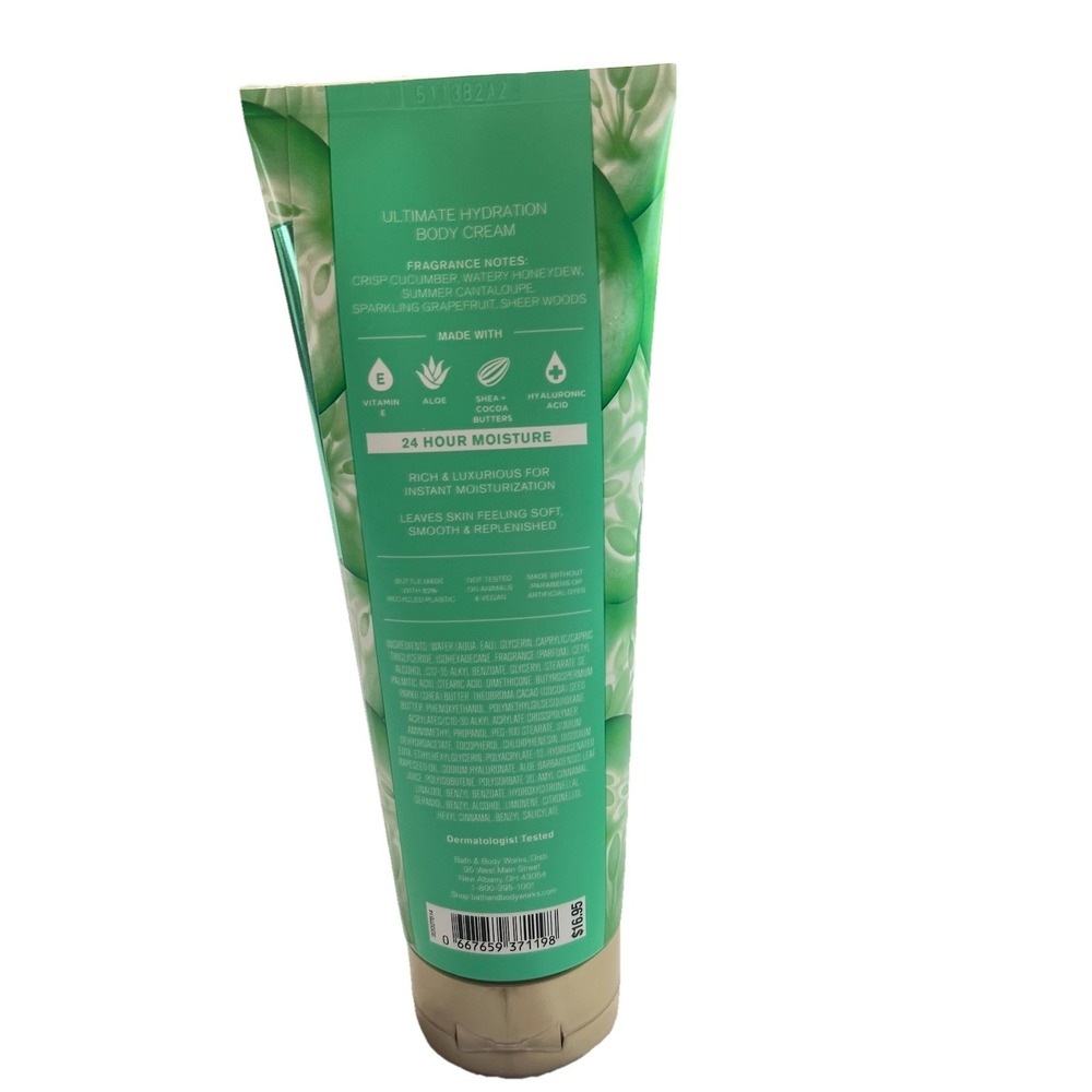 Bath & Body Works Cucumber Melon Body‎ Cream And Body Wash Hydration Shea Butter - Picture 4 of 6